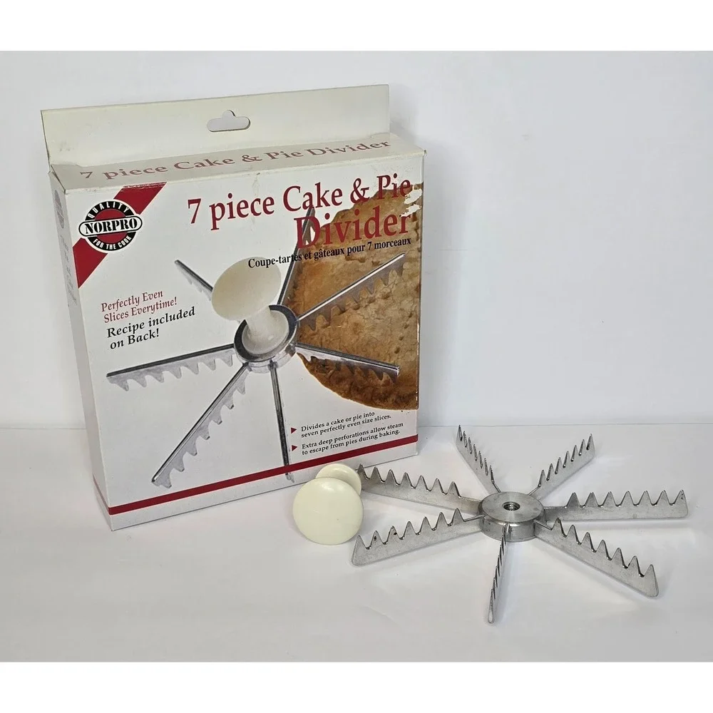 NORPRO 7 PIECE CAKE AND PIE DIVIDER‎ ITEM #3264 NEW IN BOX
